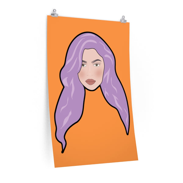 Kylie Jenner Purple Hair Poster Hype Current
