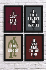 Marvel MCU Hero Silhouette Digital Poster Pack