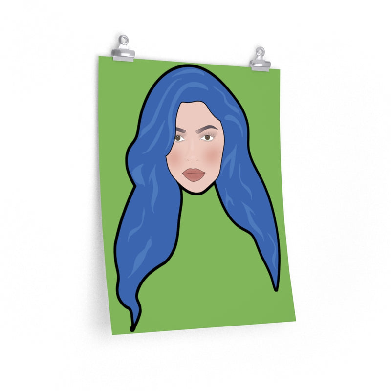 Kylie Jenner - Blue Hair Poster