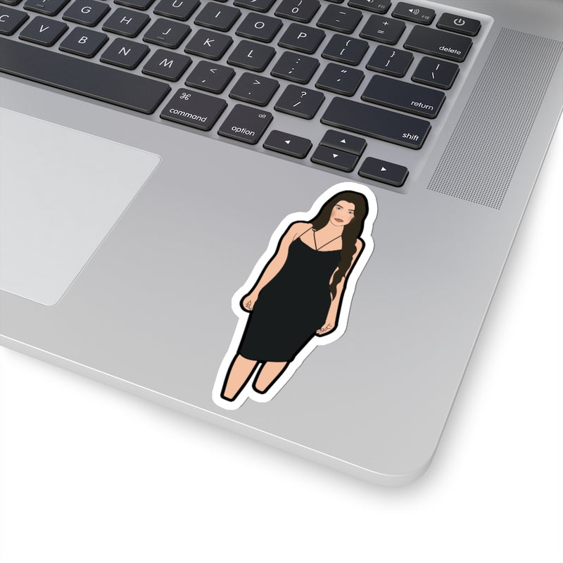 Kourtney Kardashian - Black Dress Sticker