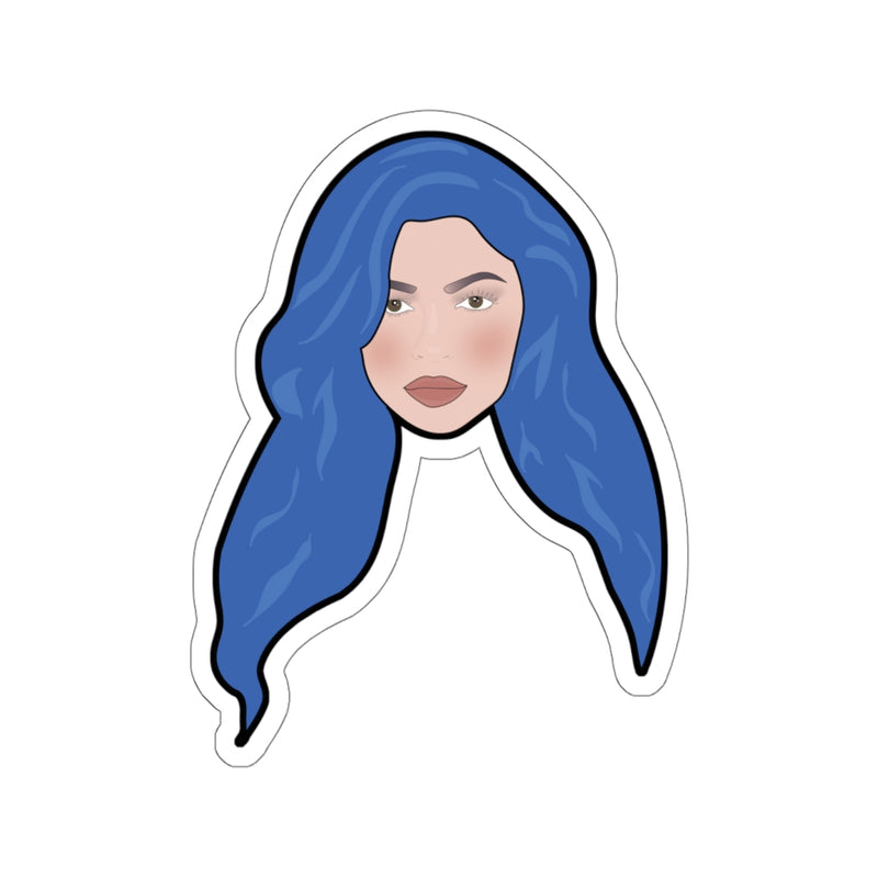 Kylie Jenner - Blue Hair Sticker