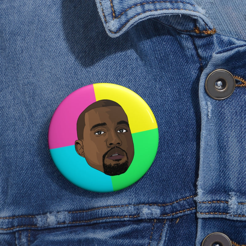 Kanye West - Color Block Button