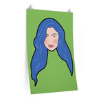 Kylie Jenner - Blue Hair Poster