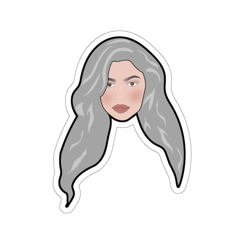 Kylie Jenner - Gray Hair Sticker