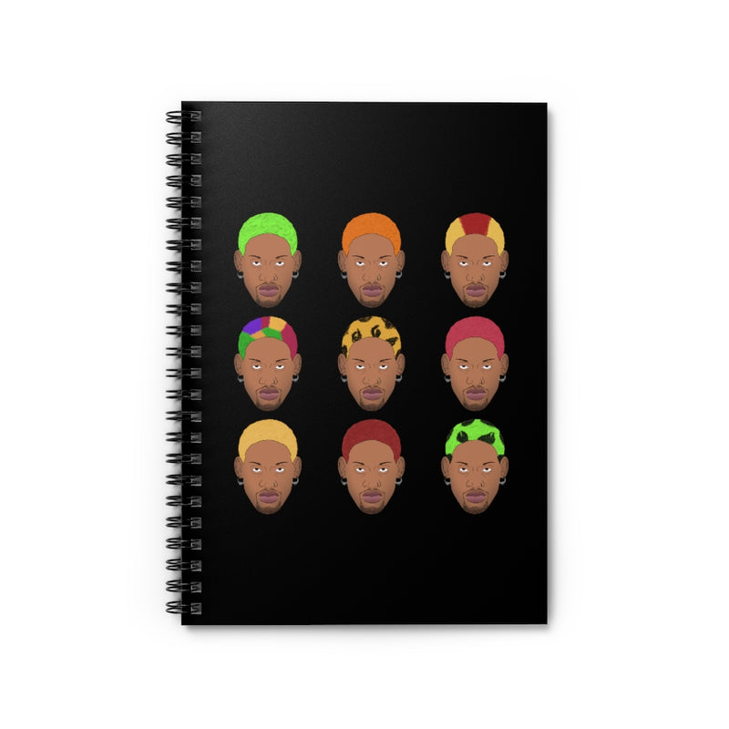 Faces of Rodman Notebook in Black